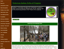 Tablet Screenshot of nottowayindians.org